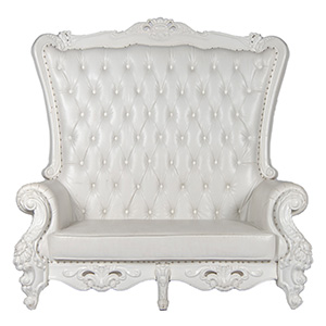White Elegance Banquette White Contour