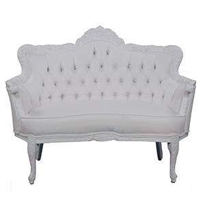 White Romance Banquette