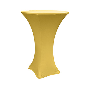 Gold Spandex Cocktail Tablecloth
