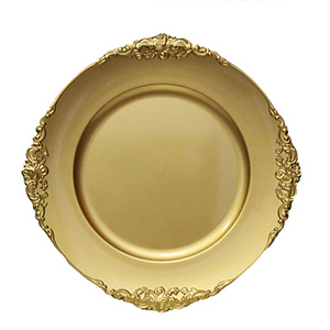 Gold Vintage Charger Plate