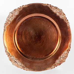 Copper Vintage Charger Plate