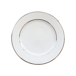 Silver Lined Round Plate 9"