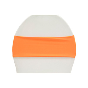 Orange Spandex Chair Bow