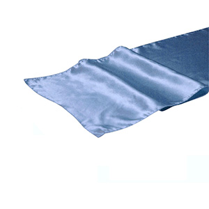 Sky Blue Satin Table Runner
