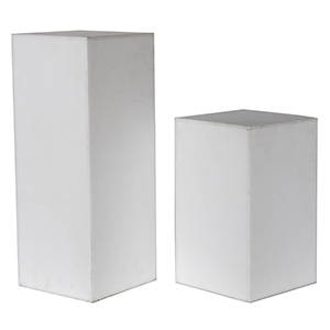 White Square Plexiglass Column 30"