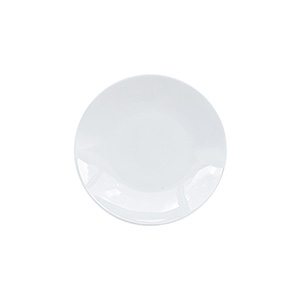 White Coupe Round Plate 6"