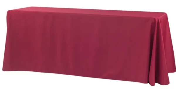 APPLE RED RECTANGULAR POLYESTER TABLECLOTH 90" X 156"