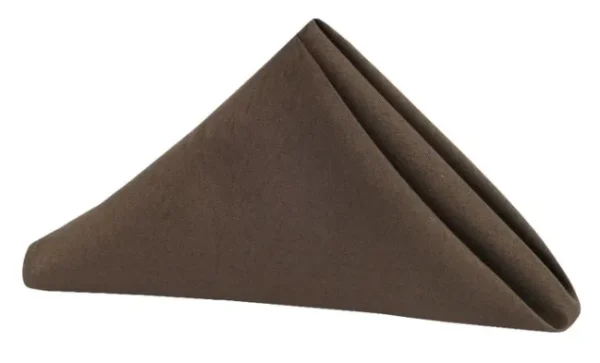 SERVIETTE DE TABLE EN POLYESTER BRUN CHOCOLAT