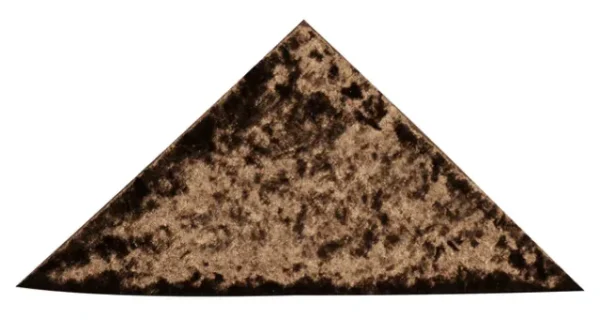 SERVIETTE DE TABLE EN VELOURS BRUN CHOCOLAT