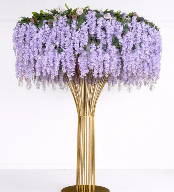 GEOMETRIC TREE 10' WITH LILAC WISTERIA