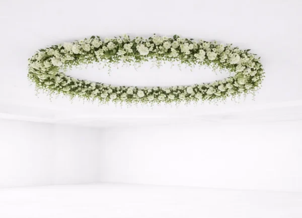 OVAL SILK FLORALS FOR ROOM CEILING