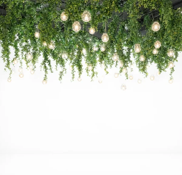SILK GREENERY-LIGHTS FOR ROOM CEILING