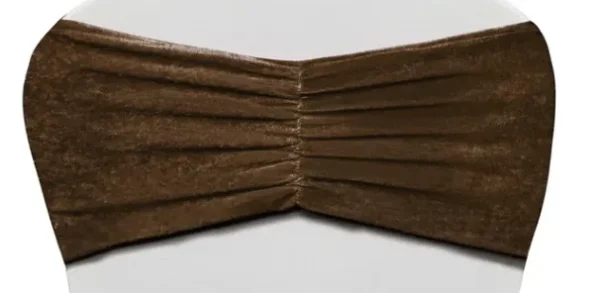 CHOCOLATE BROWN VELVET BOW