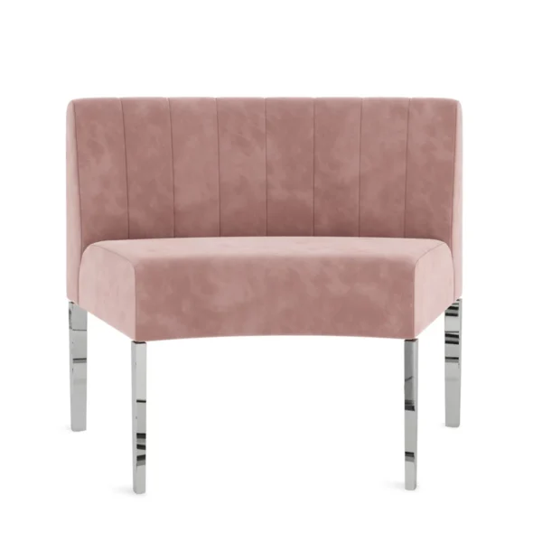 DUSTY ROSE VELVET KINCAID INTERIOR SOFA