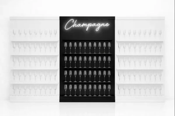 BLACK AND BLACK SAVITA CHAMPAGNE WALL