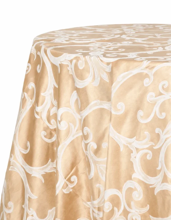 SAND ROUND PASSION POLYESTER TABLECLOTH 120"