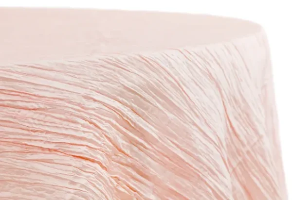 BLUSH ROUND TAFFETA TABLECLOTH 120"