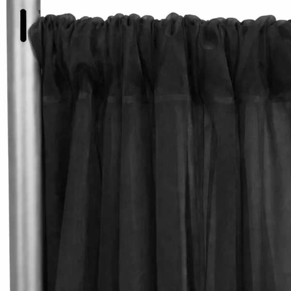 BLACK SHEER CURTAIN