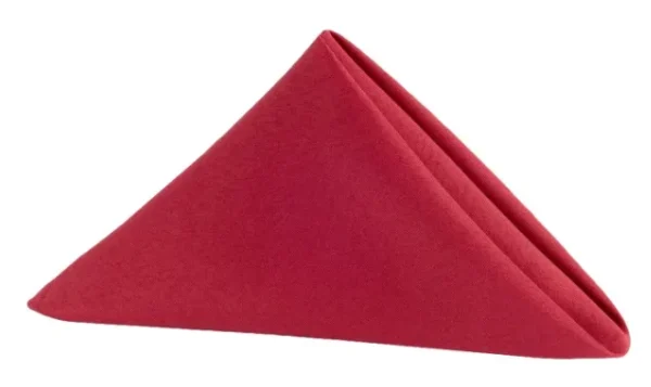 SERVIETTE DE TABLE EN POLYESTER ROUGE POMME