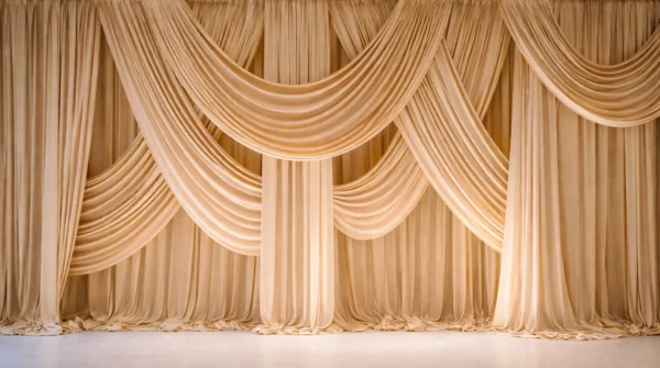 ASYMMETRIC CURTAIN DECOR - 2