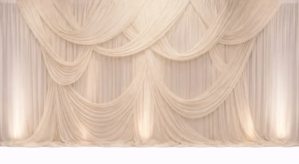 ASYMMETRIC CURTAIN DECOR - 3