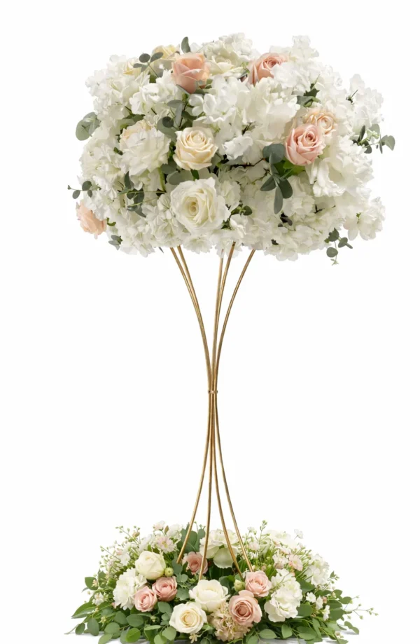 CENTERPIECE ON STAND WITH FLORAL BASE - MODEL 12