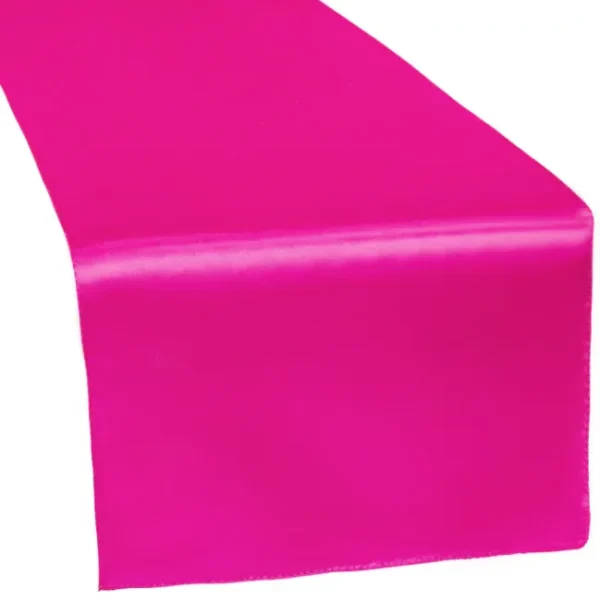 FUSCHIA SATIN TABLE RUNNER