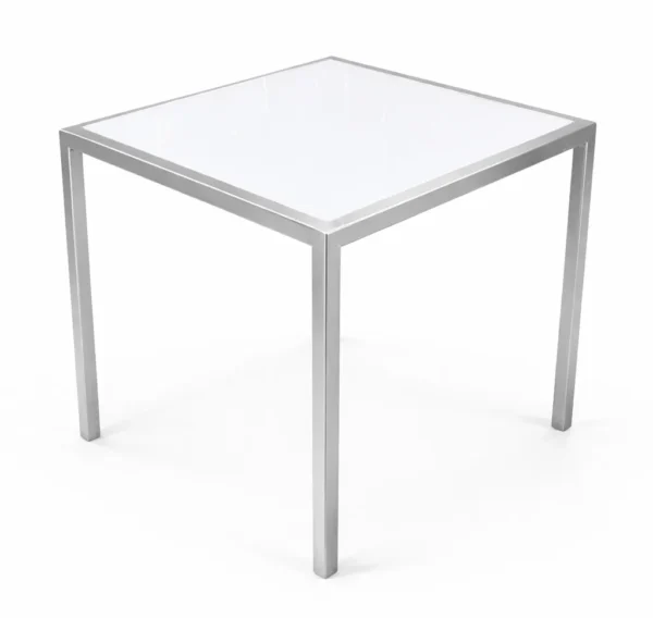MOSCOW SILVER-WHITE END TABLE