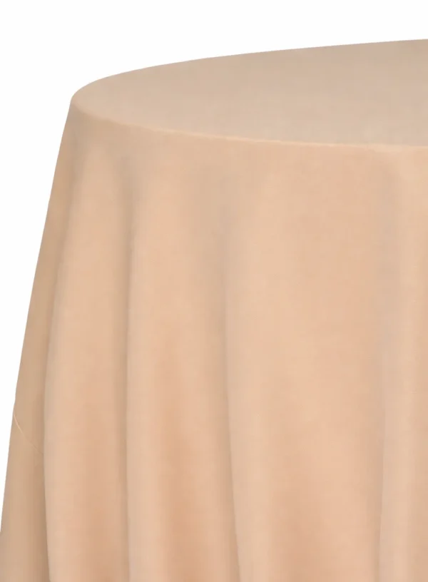 CAPPUCCINO ROUND POLYESTER TABLECLOTH 120"