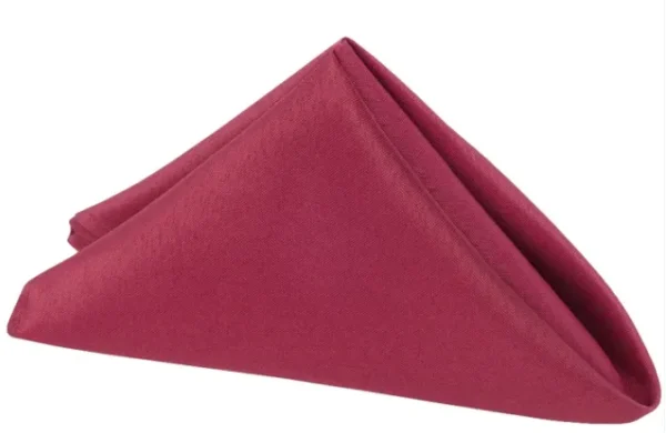 SERVIETTE DE TABLE EN POLYESTER BOURGOGNE