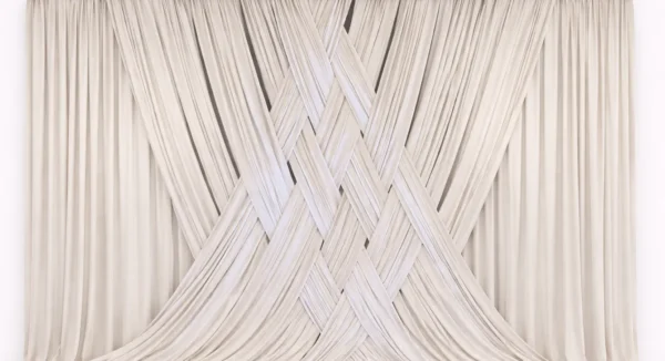 IVORY WEAVE CURTAIN DECOR