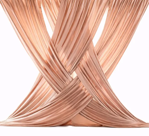 TAUPE WEAVE CURTAIN DECOR