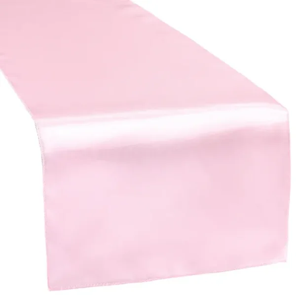 MEDIUM PINK SATIN TABLE RUNNER