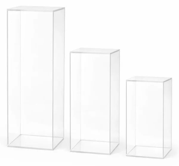 LUNA CLEAR SQUARE COLUMN 24"