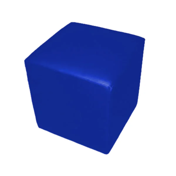 BLUE SQUARE POUF