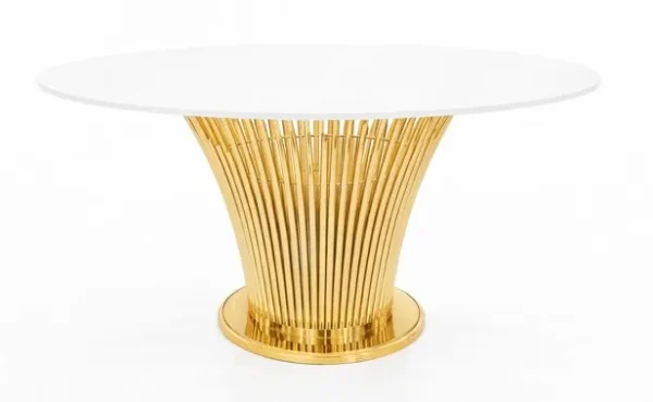 GOLD-WHITE MONIQUE ROUND TABLE
