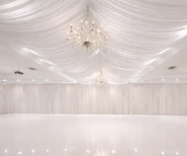WHITE CEILING VALANCES