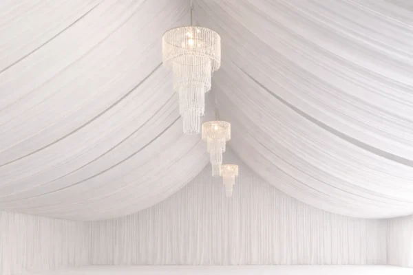 WHITE CEILING VALANCES