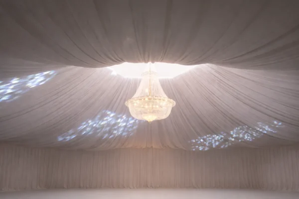 WHITE CEILING VALANCES