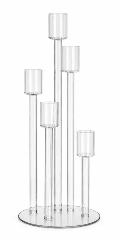 MONACO CRYSTAL CANDLE HOLDER 5-STEM