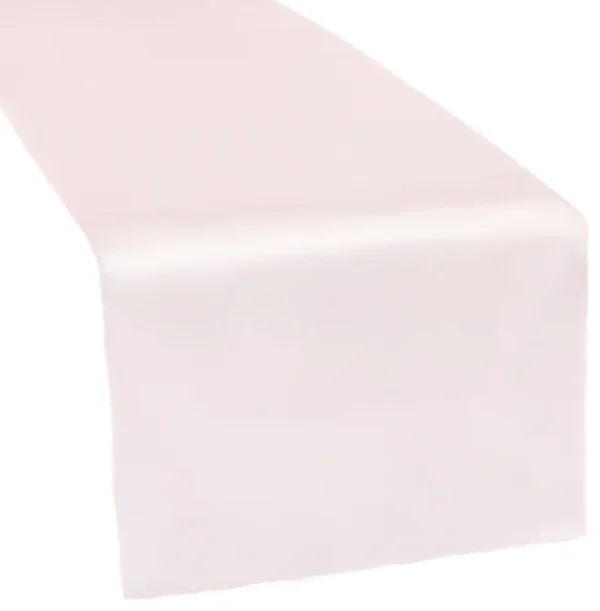 PASTEL PINK SATIN TABLE RUNNER