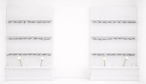 WHITE LORITTA SEATING CHART WALL