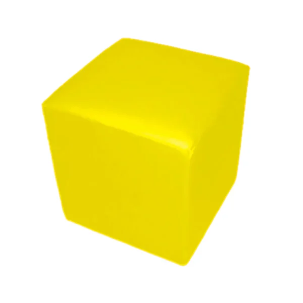 YELLOW SQUARE POUF