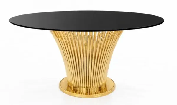 GOLD-BLACK MONIQUE ROUND TABLE