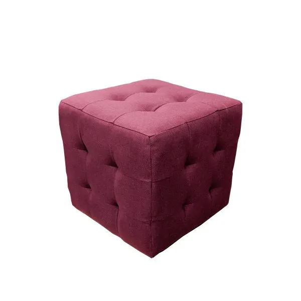 MAUVE SQUARE POUF