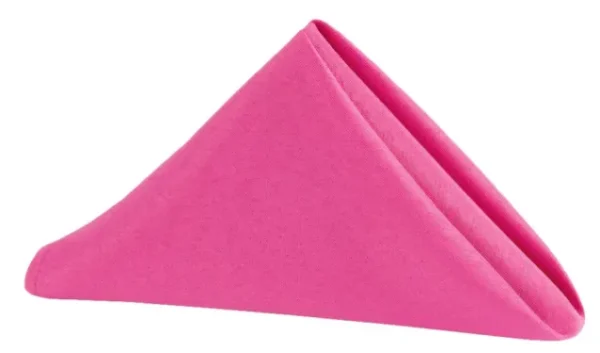 SERVIETTE DE TABLE EN POLYESTER FUSCHIA
