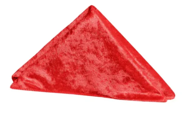SERVIETTE DE TABLE EN VELOURS ROUGE