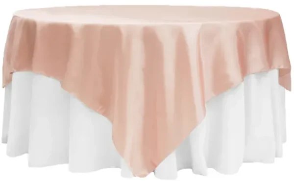SUR-NAPPE EN SATIN BLUSH