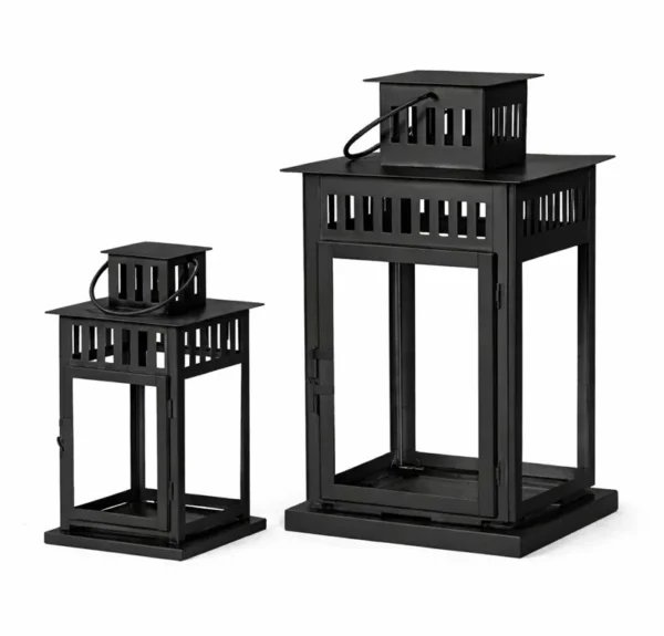 BLACK MEDIUM PISSARO LANTERN