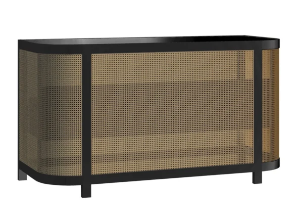 BLACK CHANDLER CANE BAR